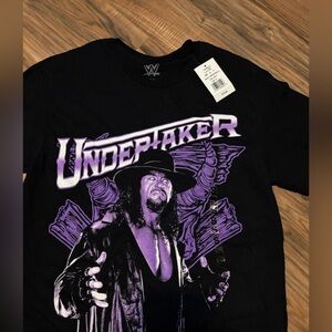 WWE Undertaker Black T‑Shirt with Purple Graphic